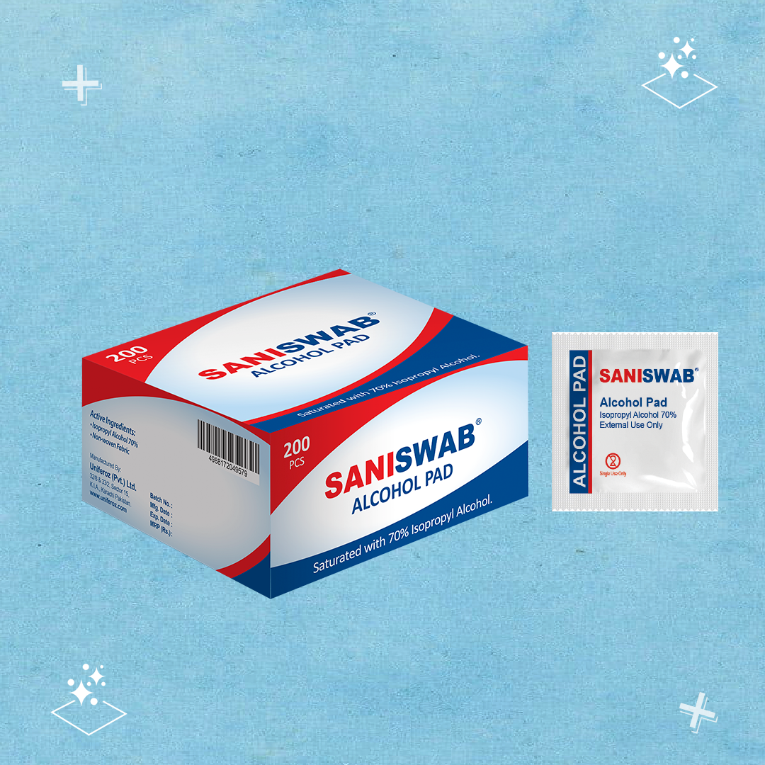 Saniswab Alcohol Pads (200 Pieces)